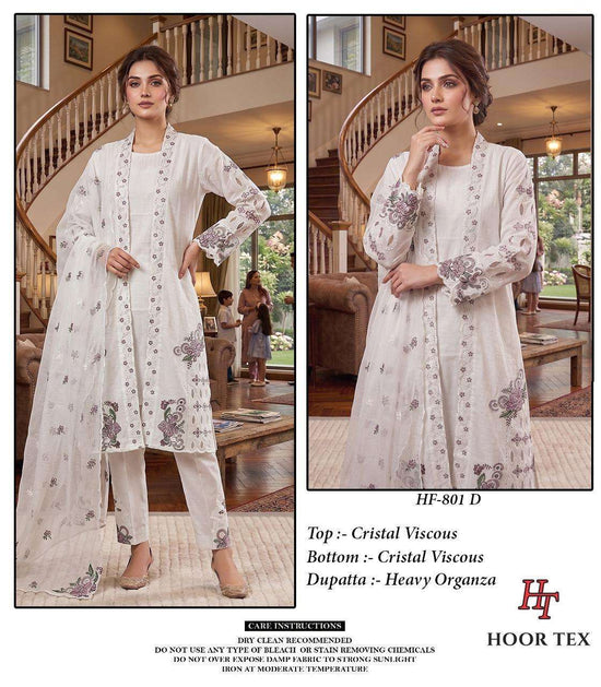 Hoor Tex HF-801 Crystal Viscose Pakistani Suit Set