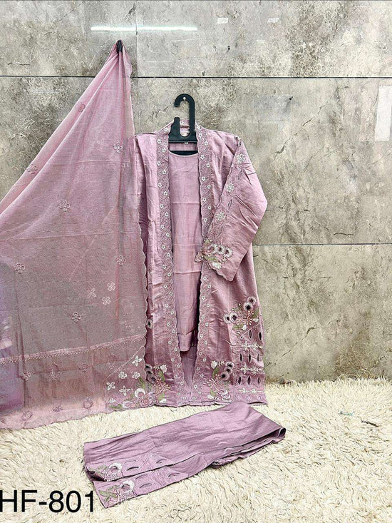 Hoor Tex HF-801 Crystal Viscose Pakistani Suit Set