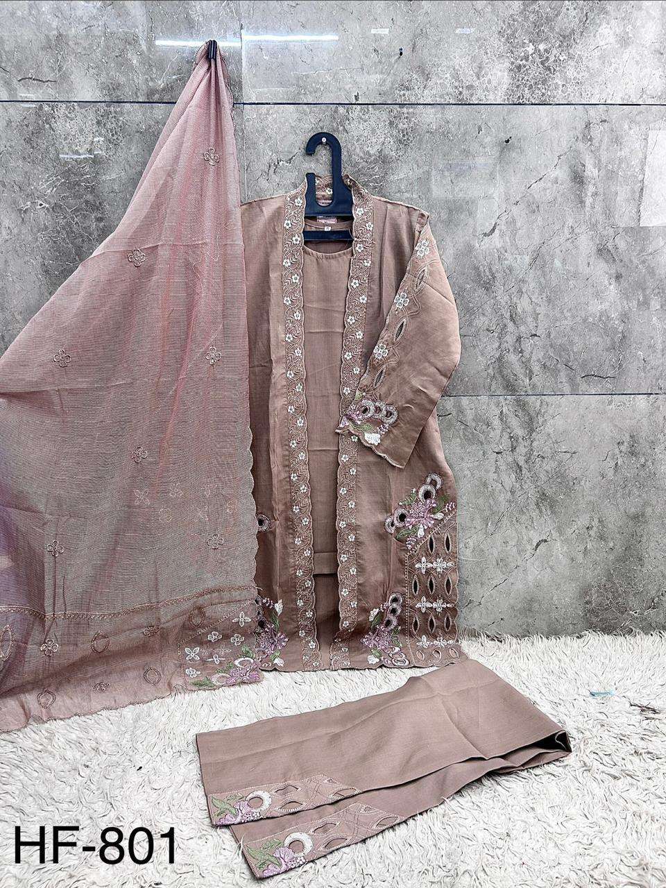 Hoor Tex HF-801 Crystal Viscose Pakistani Suit Set
