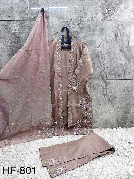 Hoor Tex HF-801 Crystal Viscose Pakistani Suit Set