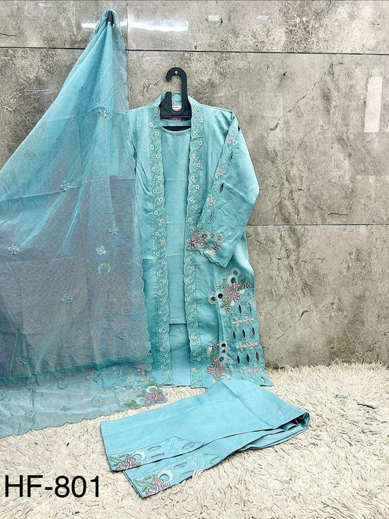 Hoor Tex HF-801 Crystal Viscose Pakistani Suit Set