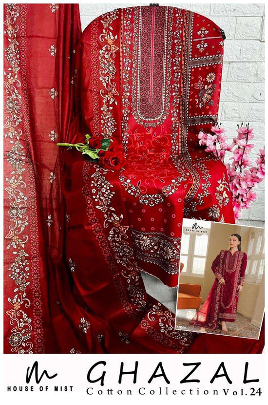 House Of Mist Ghazal Vol 24 Pure Cotton Dress Material - Amrah Wholesale