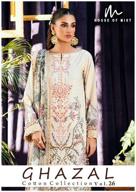 House Of Mist Ghazal Vol 26 Pure Cotton Dress Material