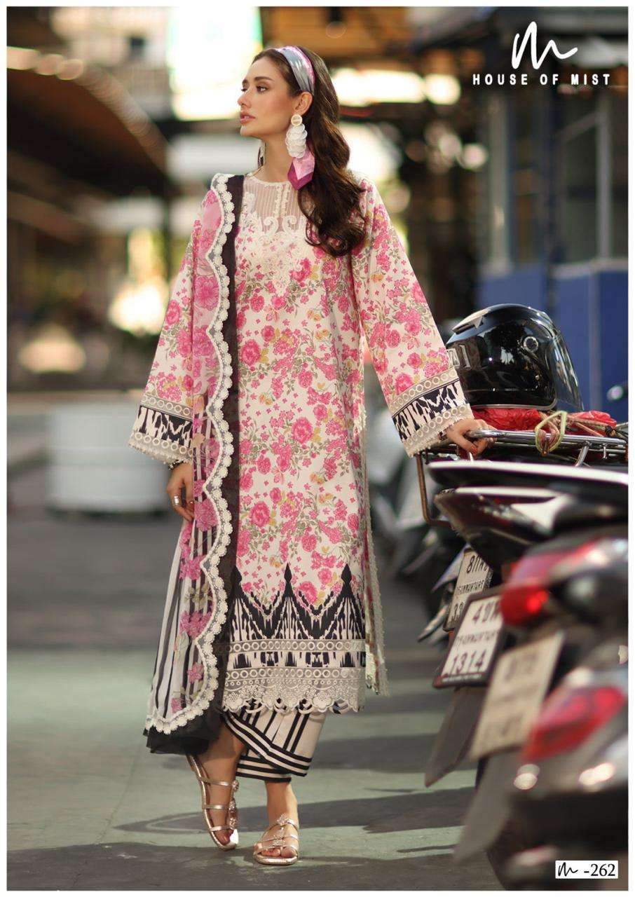 House of Mist Ghazal Vol-27 Soft Cotton Unstitched Pakistani Salwar Suit
