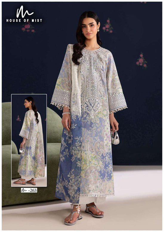 House of Mist Ghazal Vol-27 Soft Cotton Unstitched Pakistani Salwar Suit