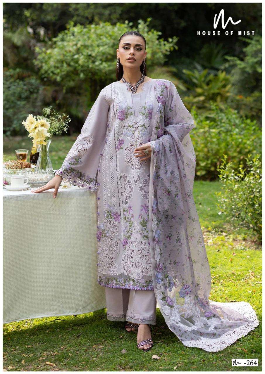 House of Mist Ghazal Vol-27 Soft Cotton Unstitched Pakistani Salwar Suit