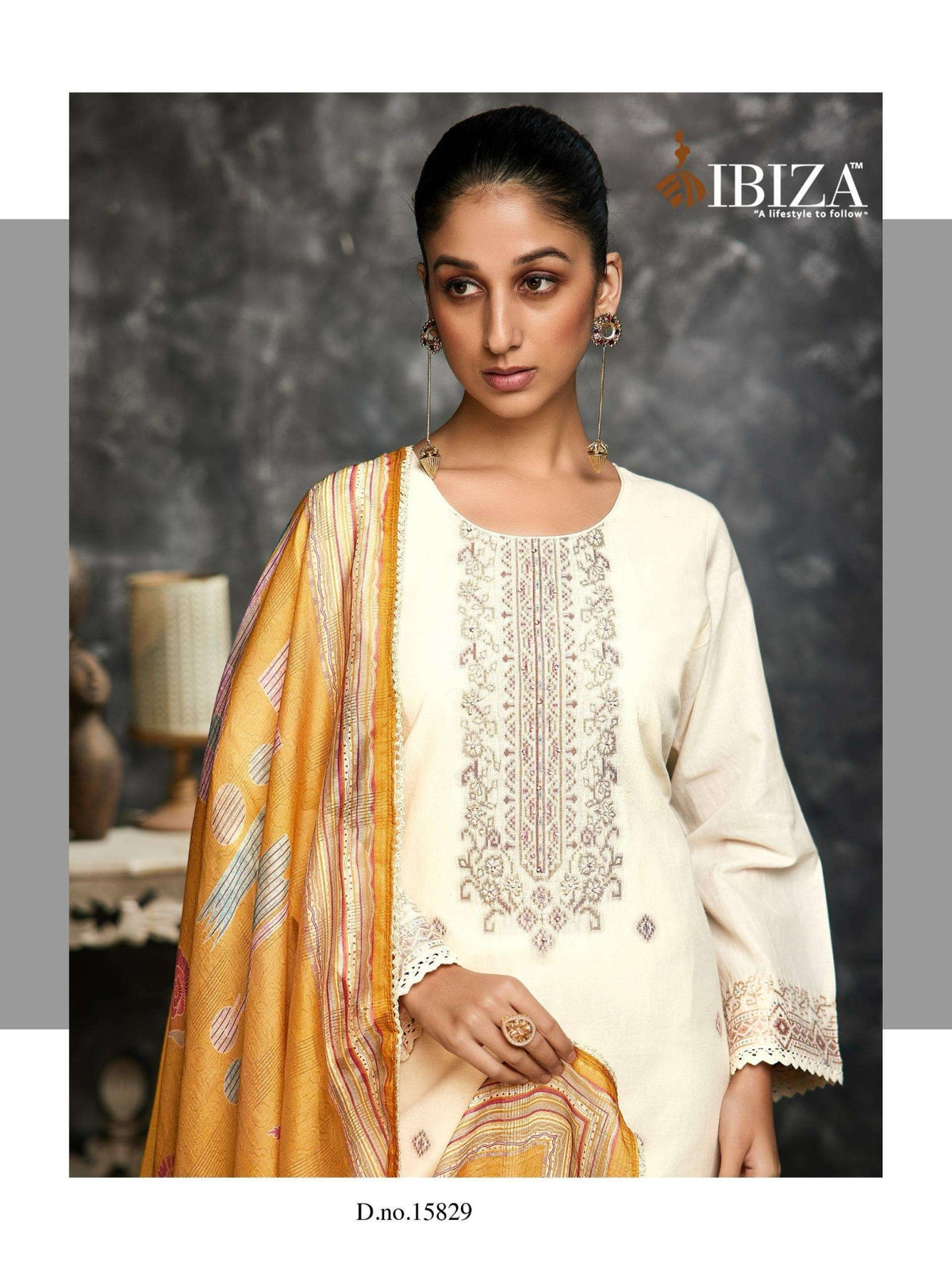 Ibiza Bosca Vol 9 Lawn Cotton Jacquard Dress Material - Amrah Wholesale