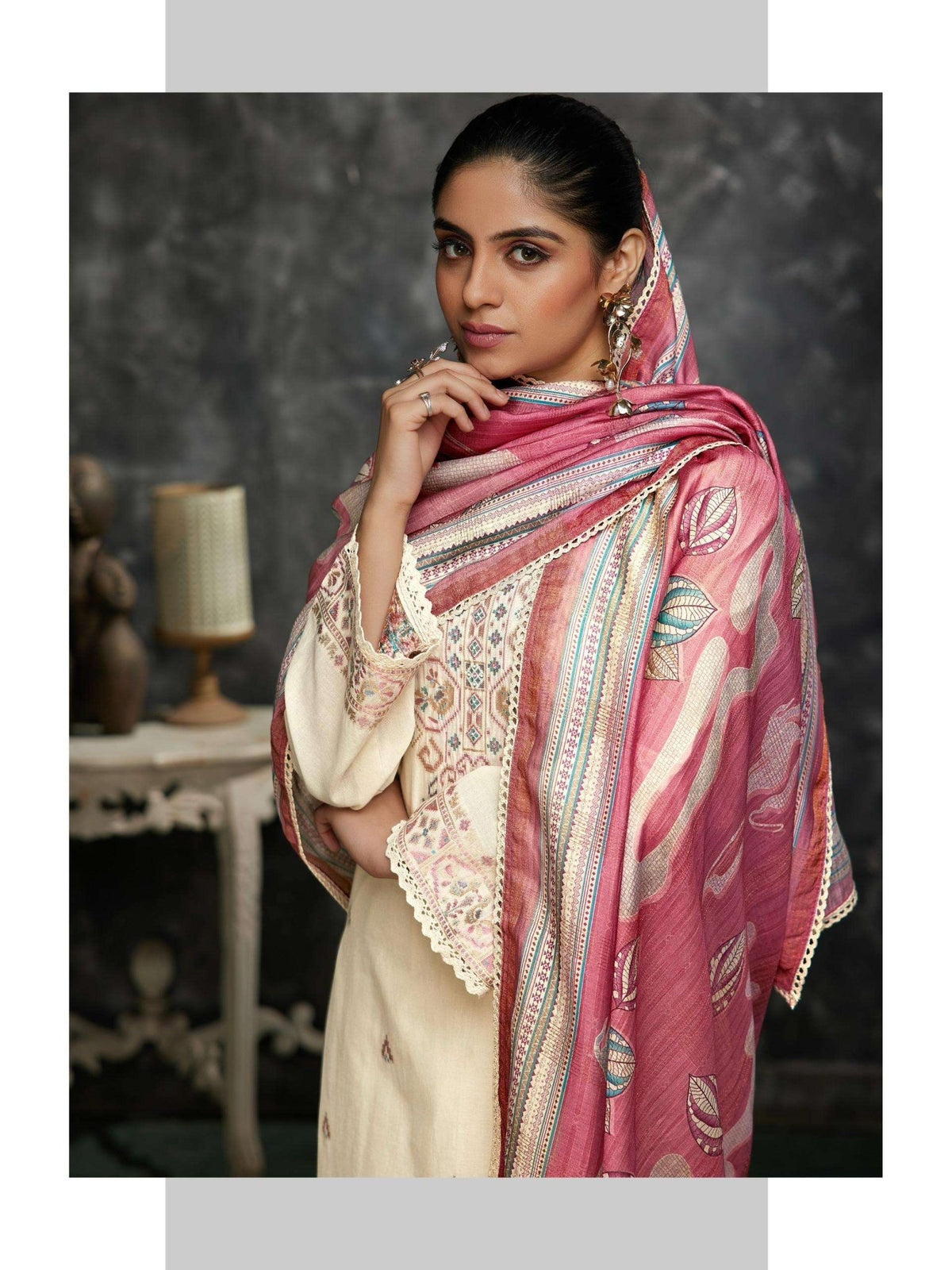 Ibiza Bosca Vol 9 Lawn Cotton Jacquard Dress Material - Amrah Wholesale