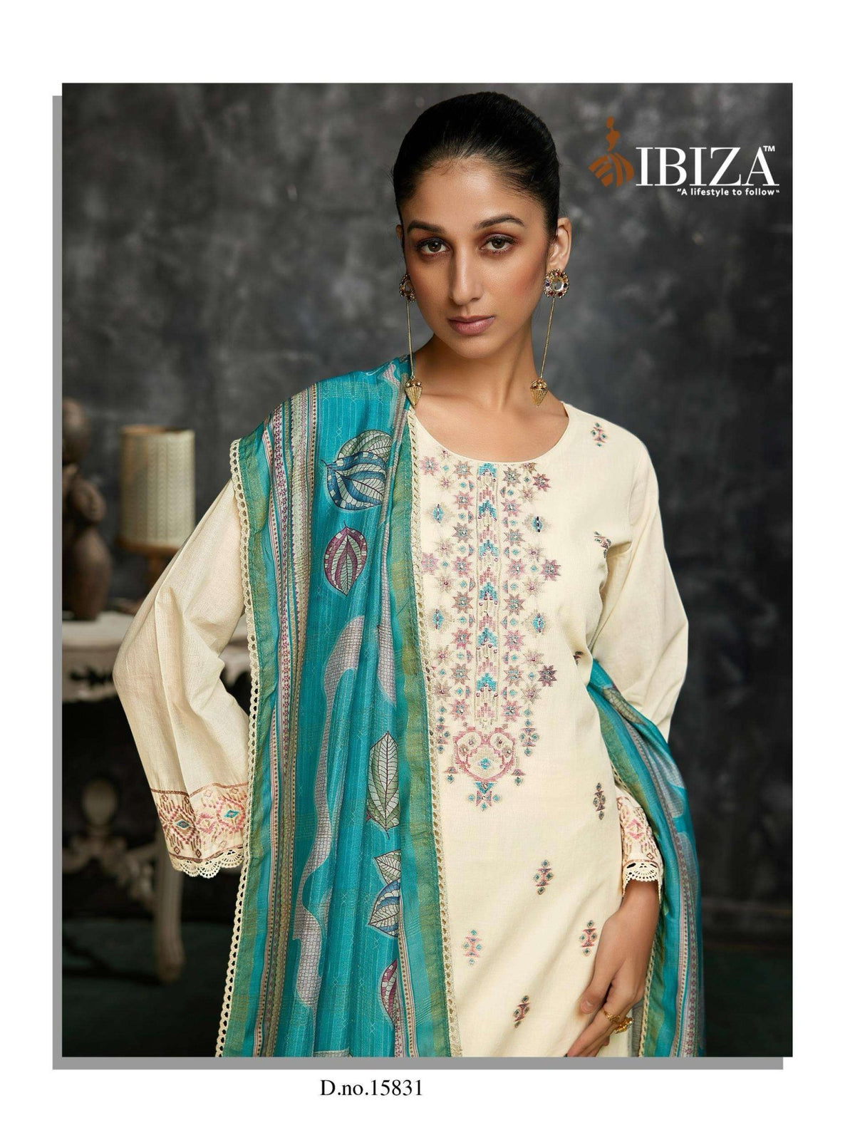 Ibiza Bosca Vol 9 Lawn Cotton Jacquard Dress Material - Amrah Wholesale