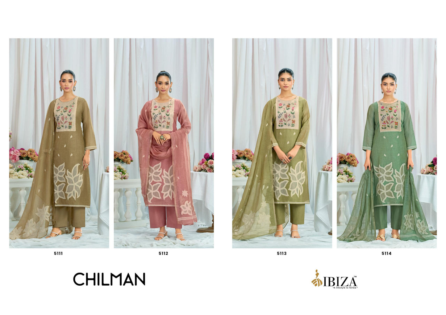 Ibiza Chilman Linen Cotton Dress Material