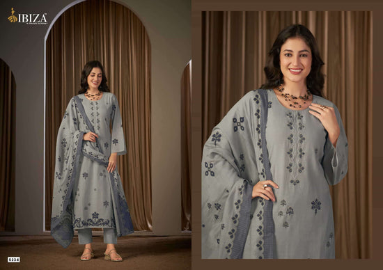 Ibiza Ekatya Pure Muslin Digital Printed Dress Material