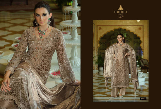 Ibiza Ektar Pure Velvet Brasso Designer Suit Dress Material