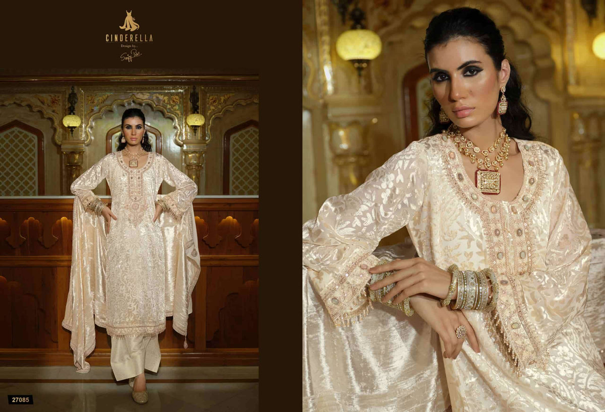 Ibiza Ektar Pure Velvet Brasso Designer Suit Dress Material