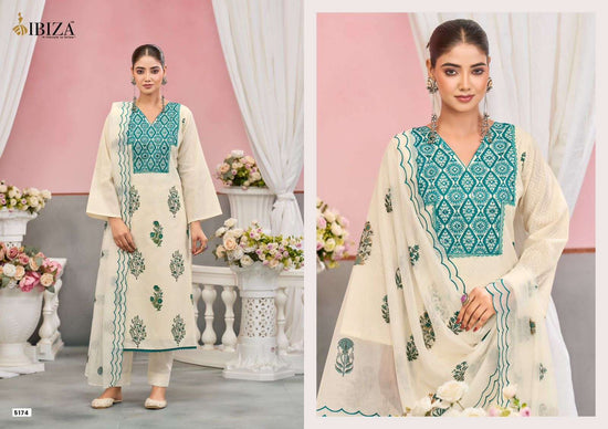 Ibiza Enroot Pure Cotton Dress Material - Amrah Wholesale