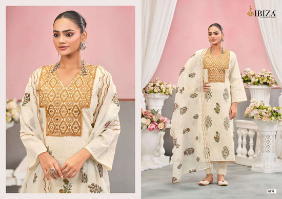 Ibiza Enroot Pure Cotton Dress Material - Amrah Wholesale