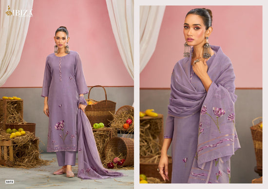 Ibiza Eshal Linen Cotton Dress Material