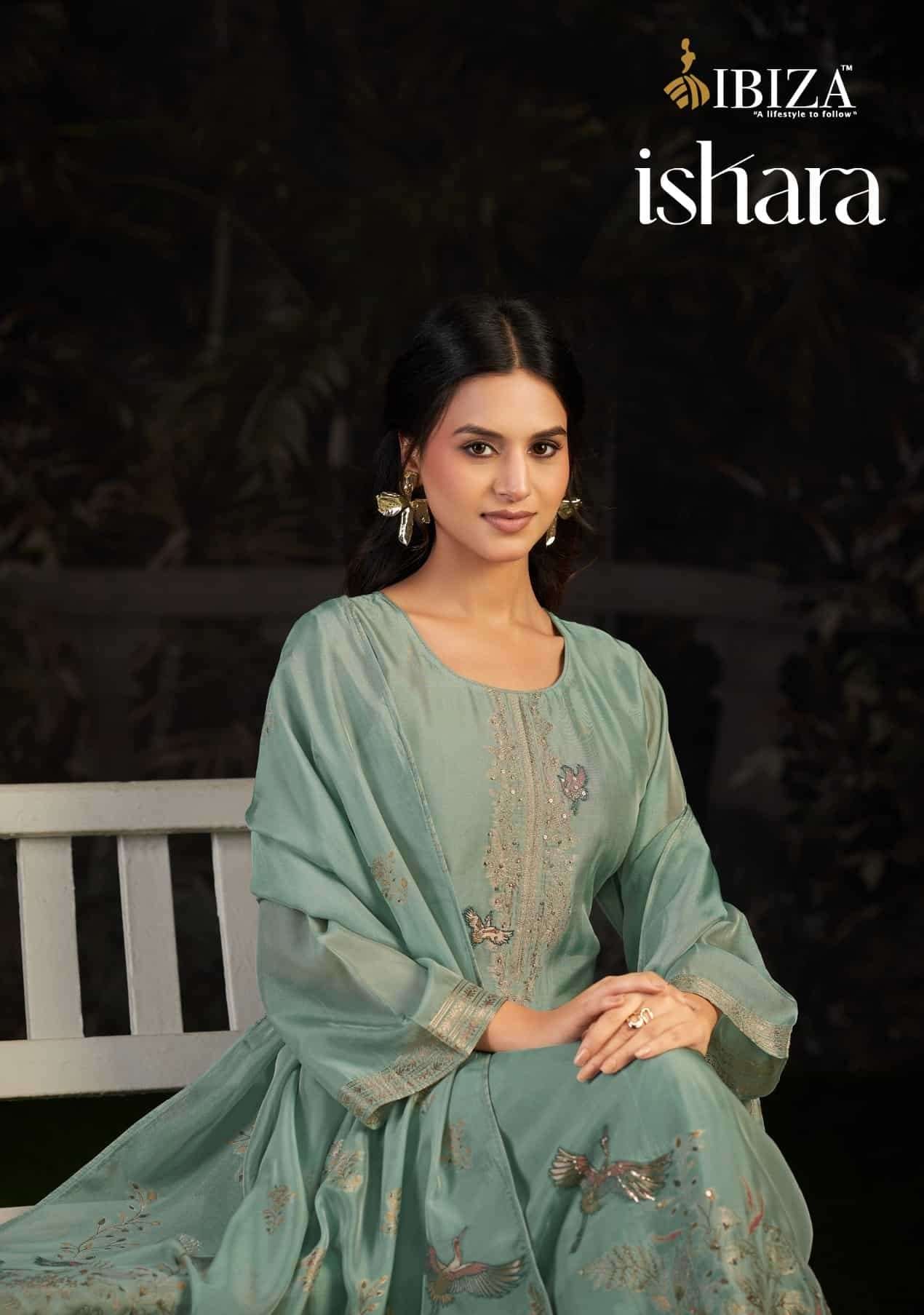Ibiza Ishara Pure Banglory Silk Dress Material