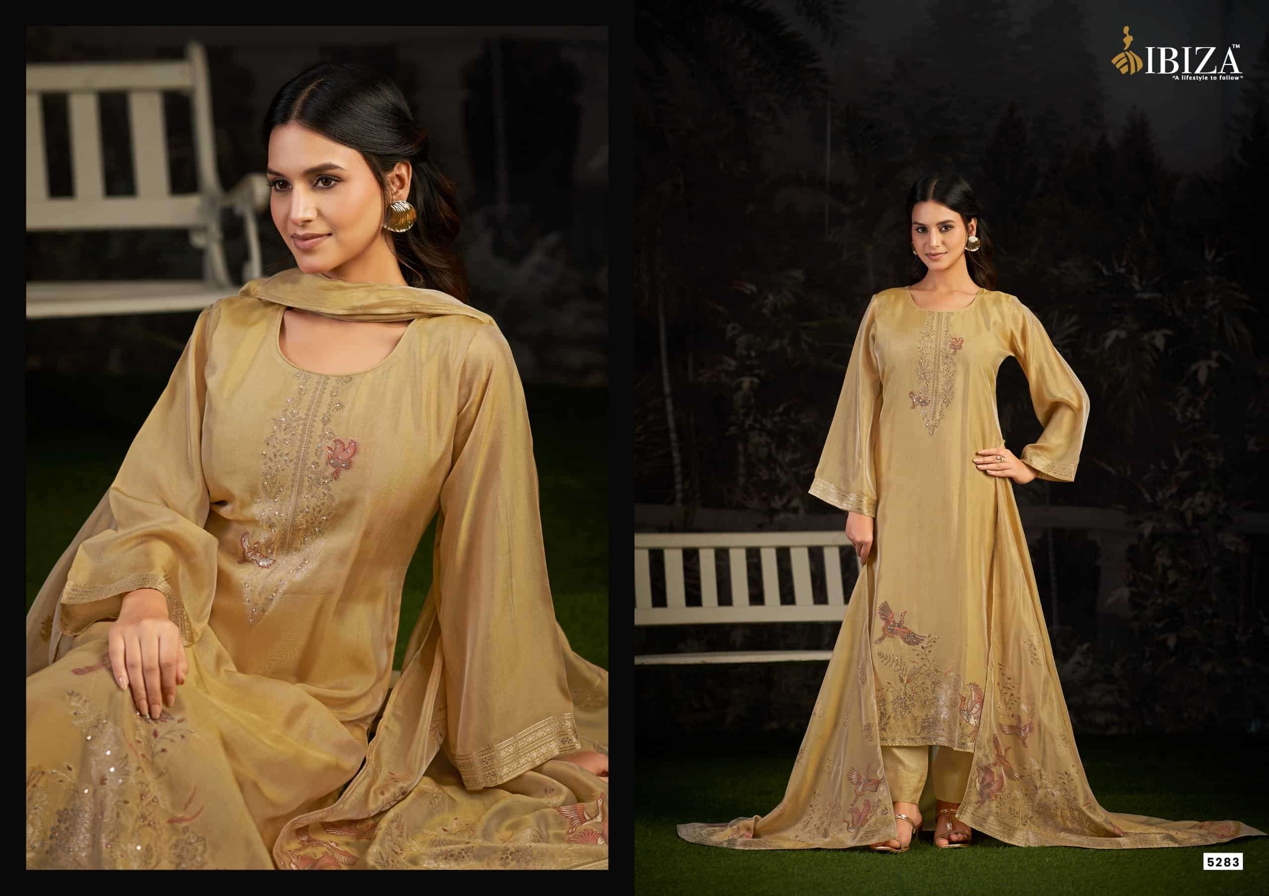 Ibiza Ishara Pure Banglory Silk Dress Material