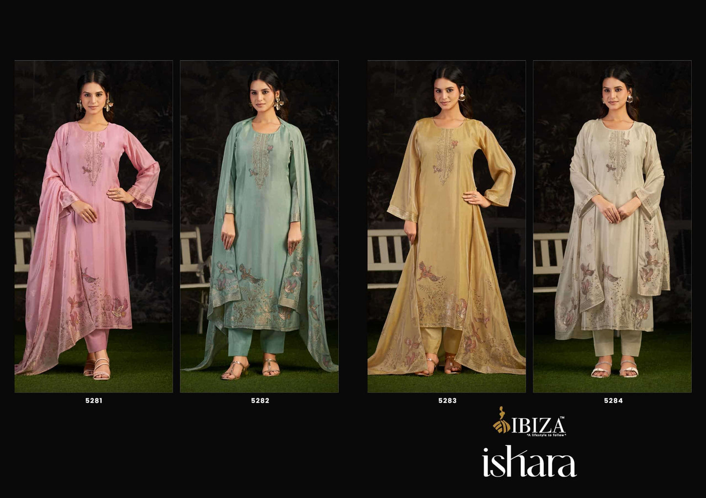 Ibiza Ishara Pure Banglory Silk Dress Material