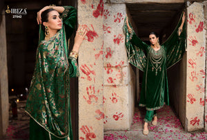 Ibiza Ishq E Haqiqi Pure Velvet Dress Material
