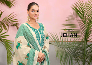 Ibiza Jehan Pure Cotton Dress Material - Amrah Wholesale