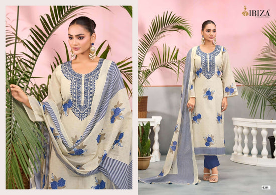 Ibiza Jehan Pure Cotton Dress Material - Amrah Wholesale