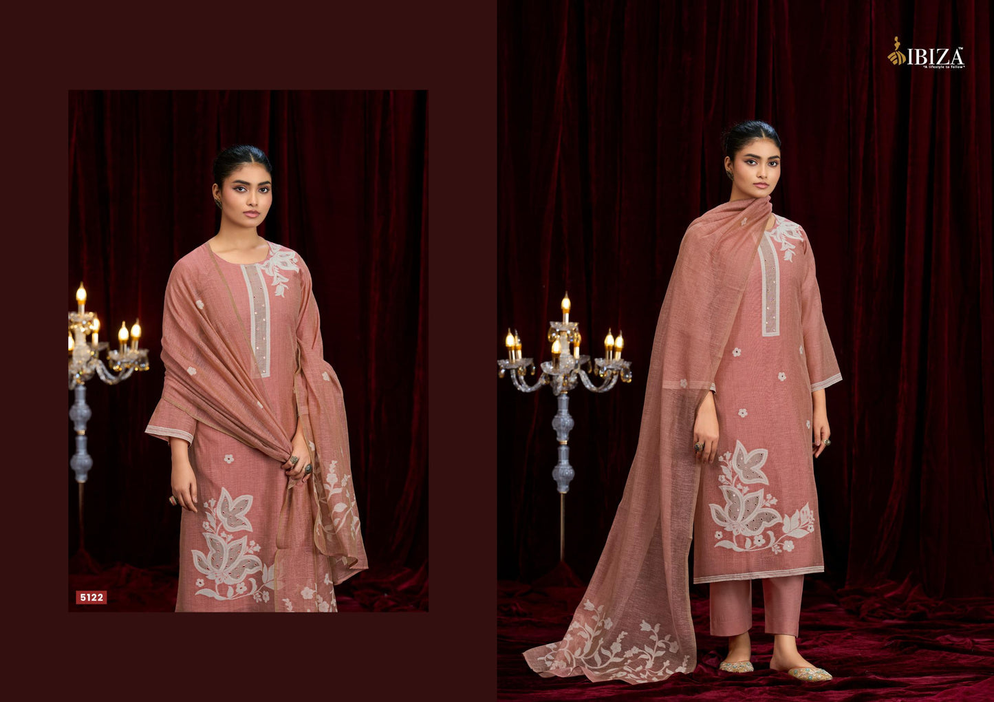 Ibiza Kaifiya Linen Cotton Dress Material