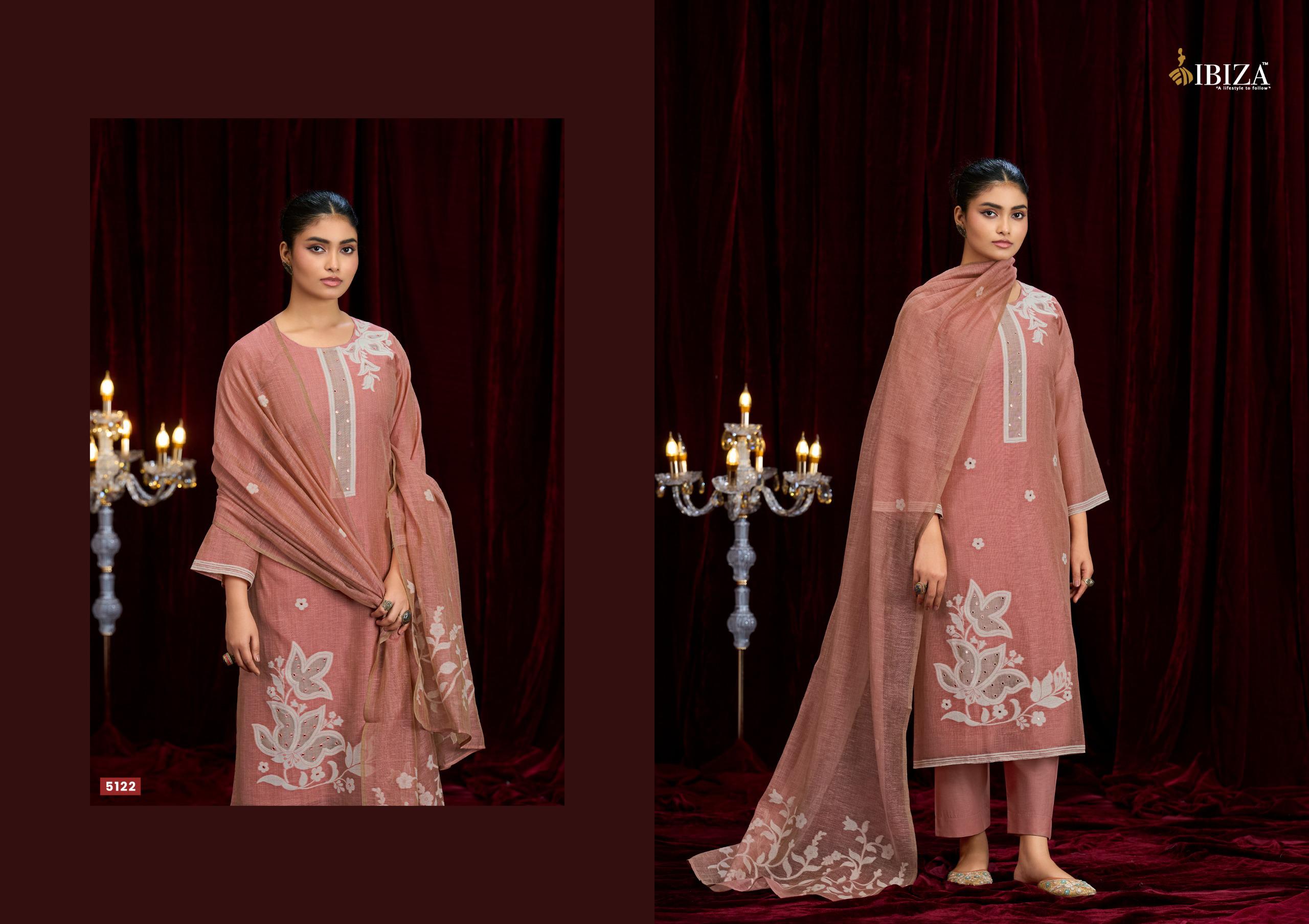 Ibiza Kaifiya Linen Cotton Dress Material