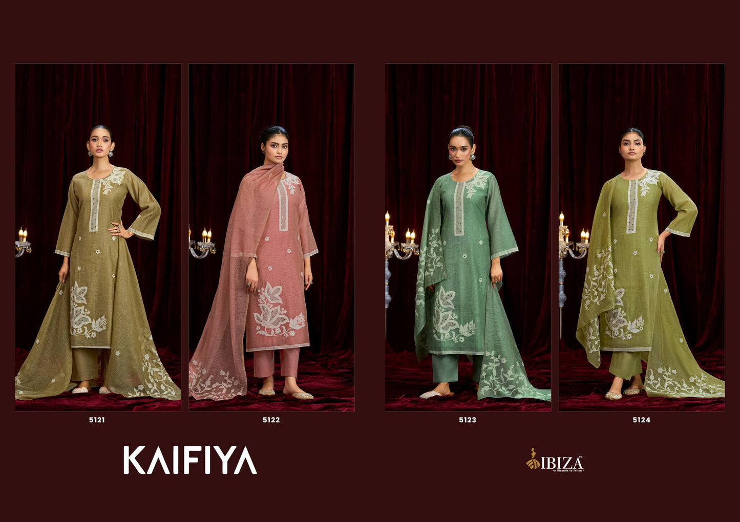 Ibiza Kaifiya Linen Cotton Dress Material