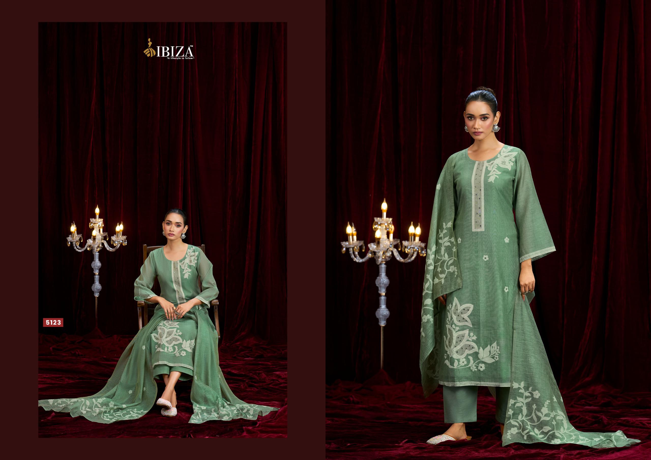 Ibiza Kaifiya Linen Cotton Dress Material
