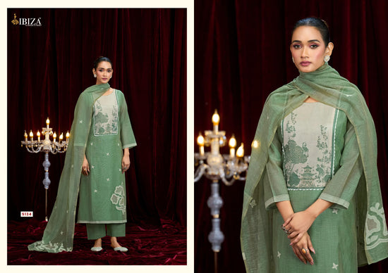 Ibiza Kriti Linen Cotton Dress Material