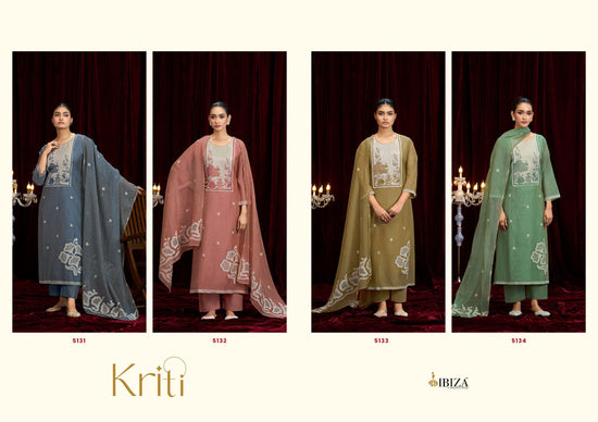 Ibiza Kriti Linen Cotton Dress Material