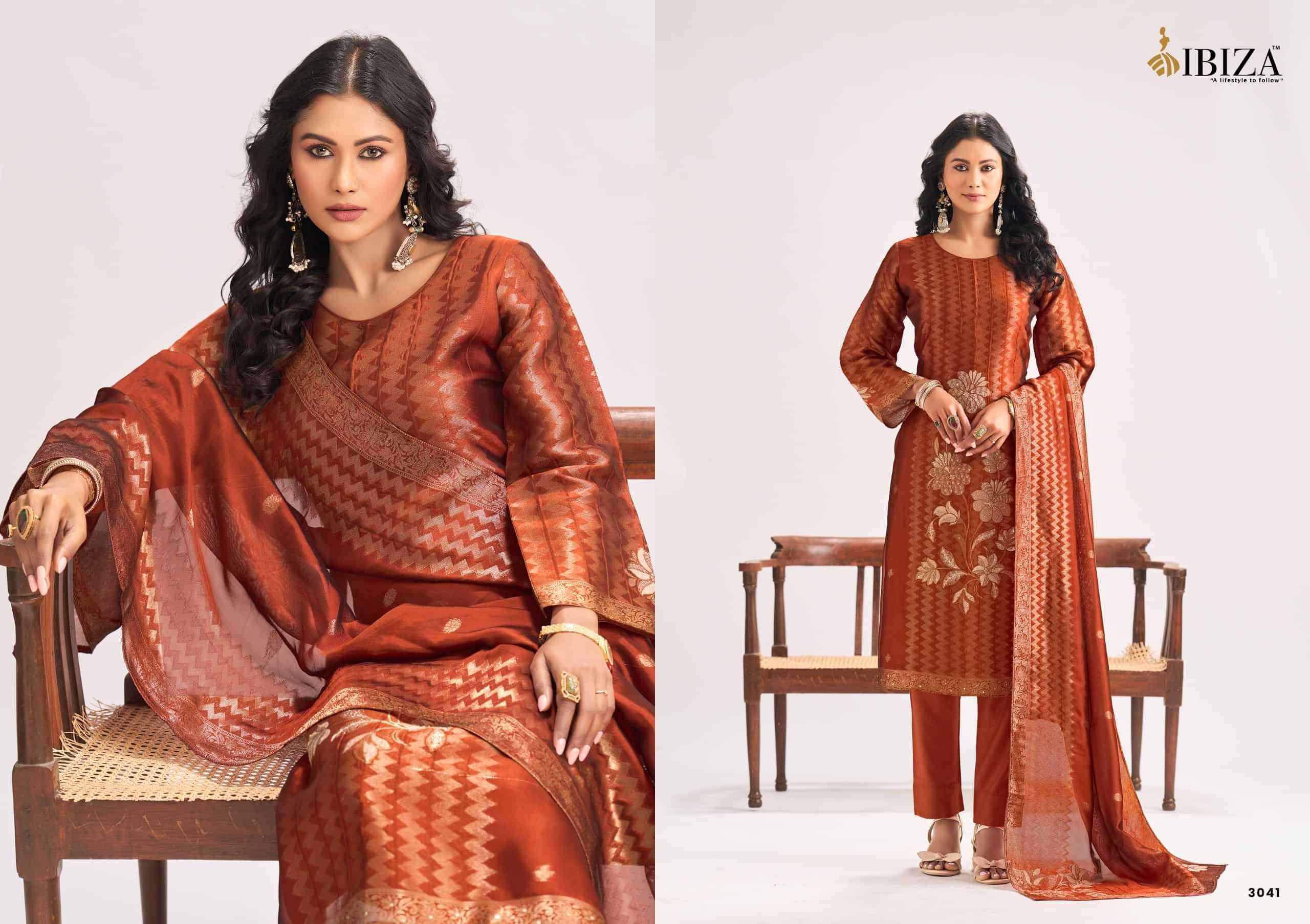 Ibiza Mahra Pure Banglory Silk Dress Material