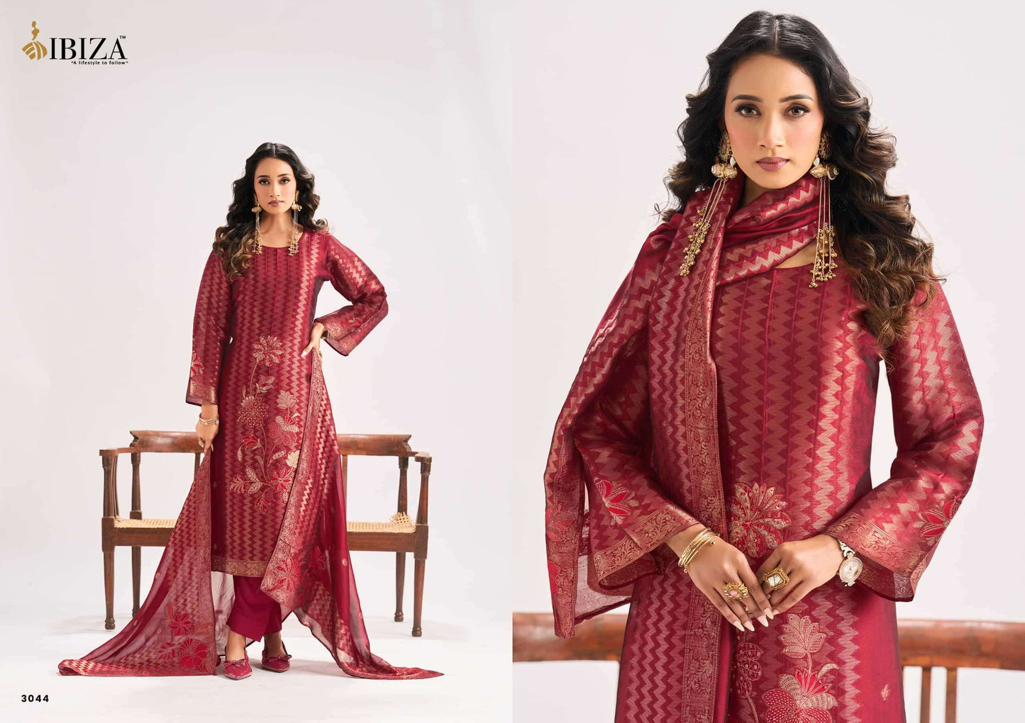 Ibiza Mahra Pure Banglory Silk Dress Material