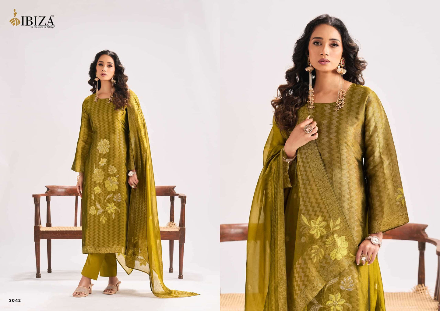 Ibiza Mahra Pure Banglory Silk Dress Material