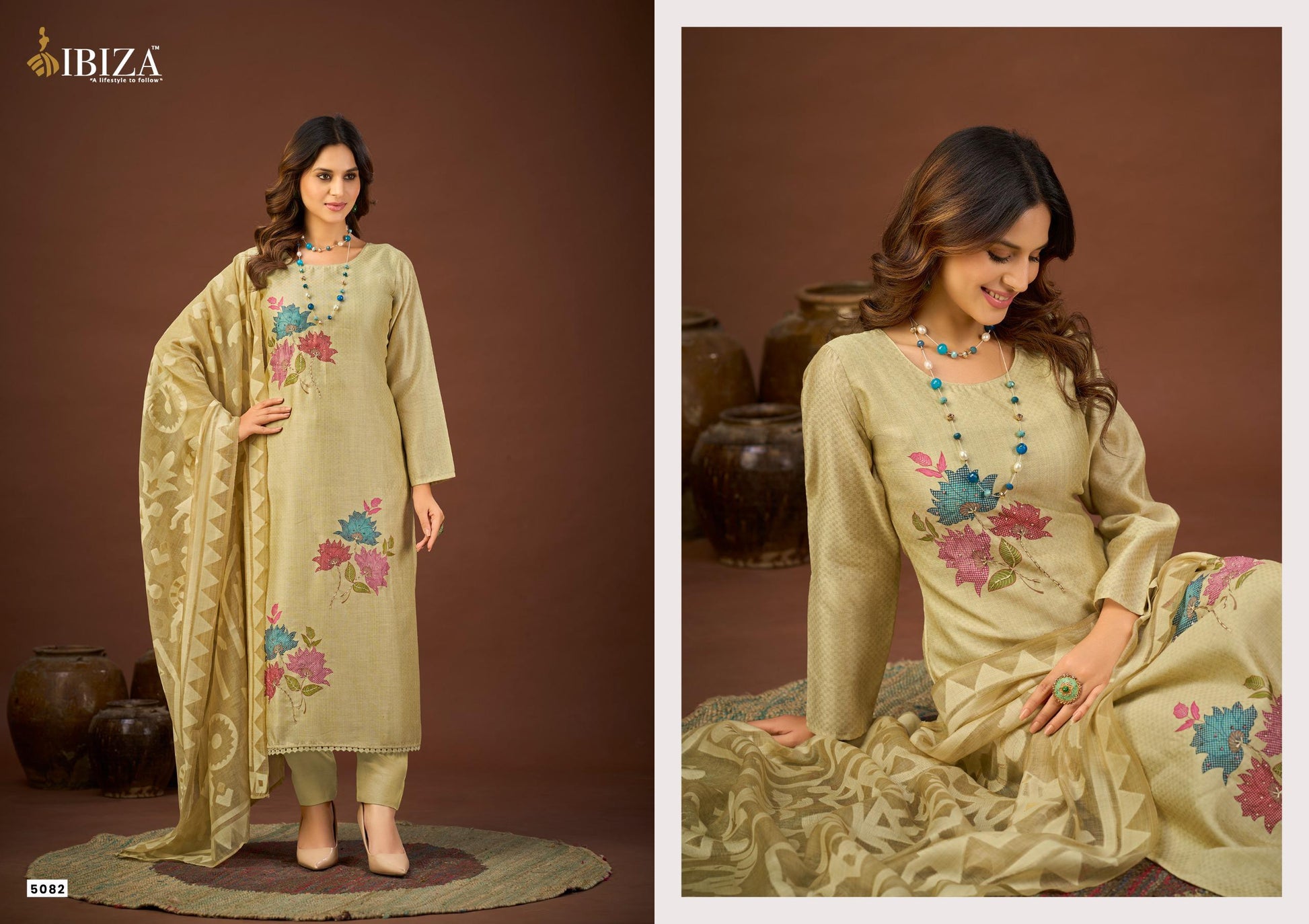 Ibiza Malisa Cotton Dress Material