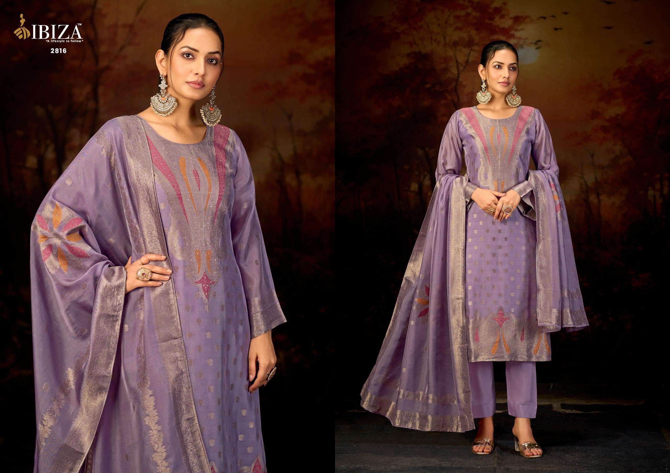 Ibiza Nazuk Pure Banglory Silk Dress Material