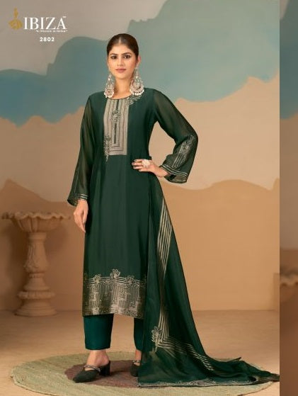 Ibiza Noorani Banglory Silk Jacquard Salwar Suit Set