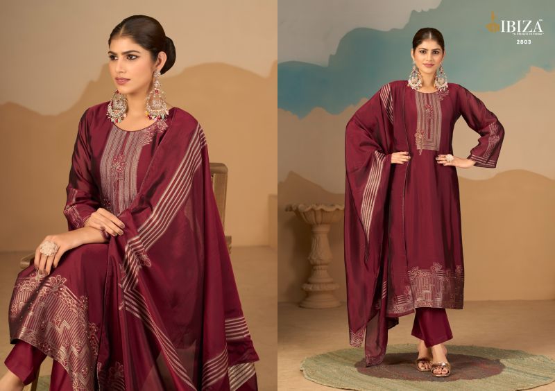 Ibiza Noorani Banglory Silk Jacquard Salwar Suit Set