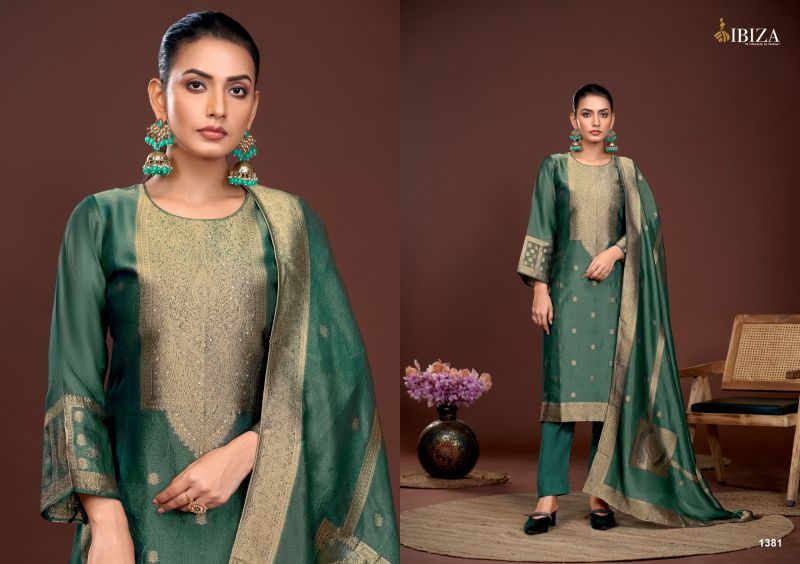 Ibiza Parthi Banglory Silk Jacquard Designer Salwar Suit