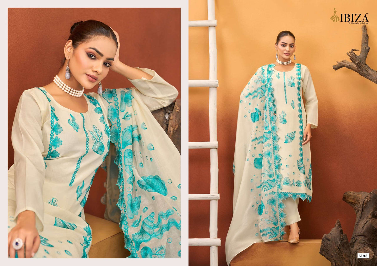 Ibiza Samara Pure Mal Mal Cotton Embroidered Pakistani Suit