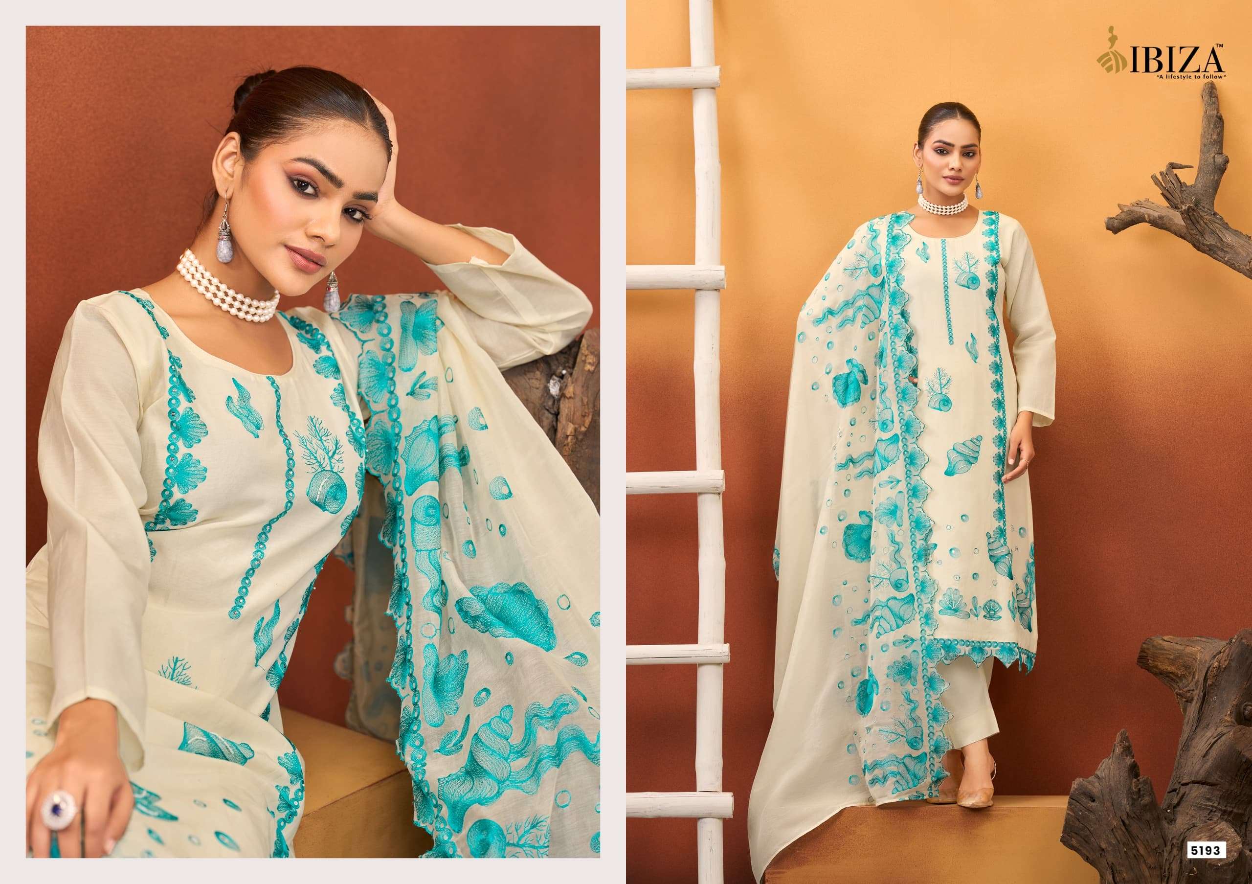 Ibiza Samara Pure Mal Mal Cotton Embroidered Pakistani Suit