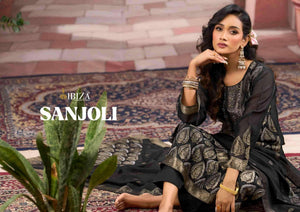 Ibiza Sanjoli Pure Banglory Silk Dress Material - Amrah Wholesale