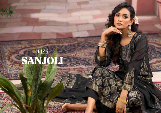 Ibiza Sanjoli Pure Banglory Silk Dress Material