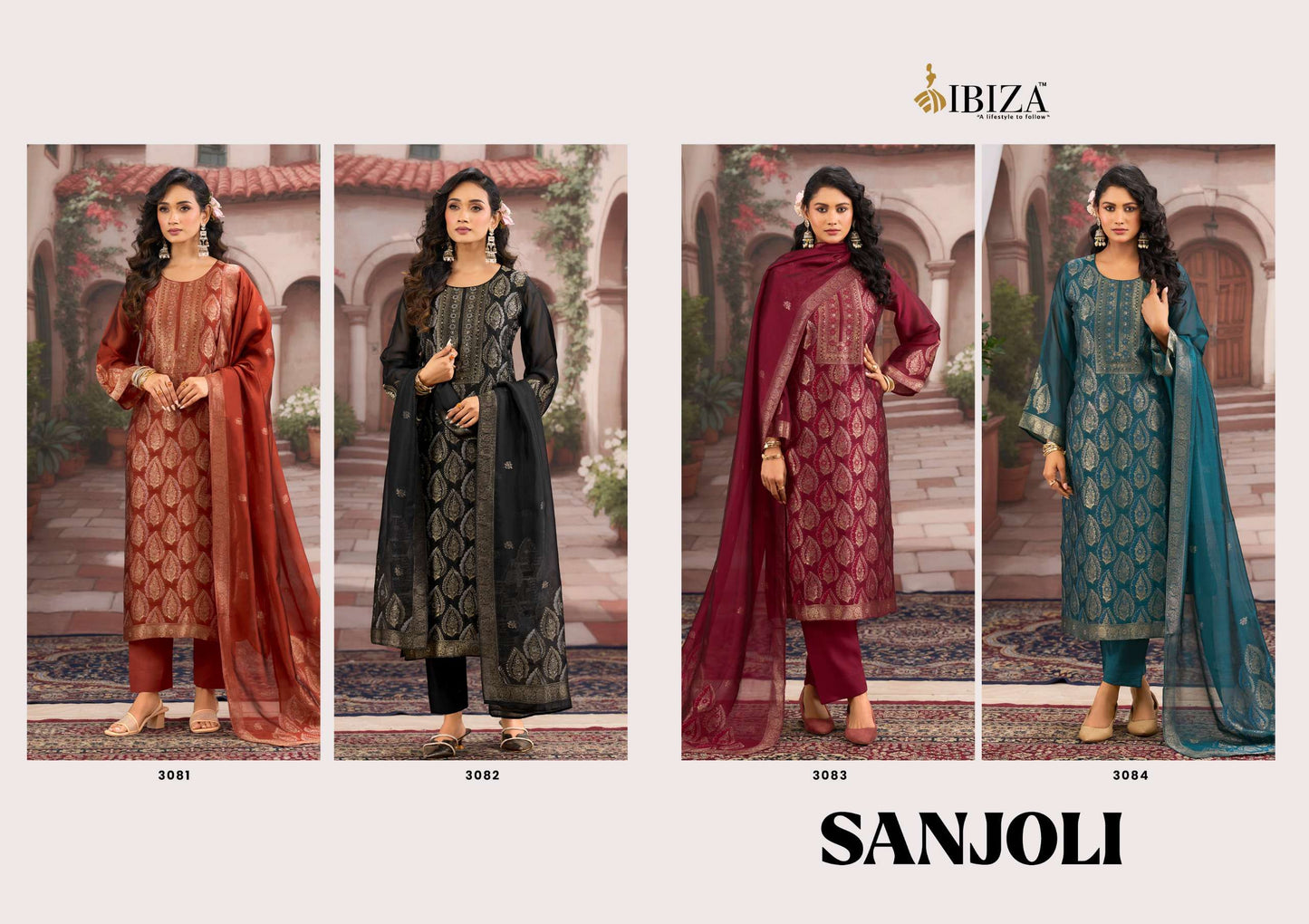 Ibiza Sanjoli Pure Banglory Silk Dress Material