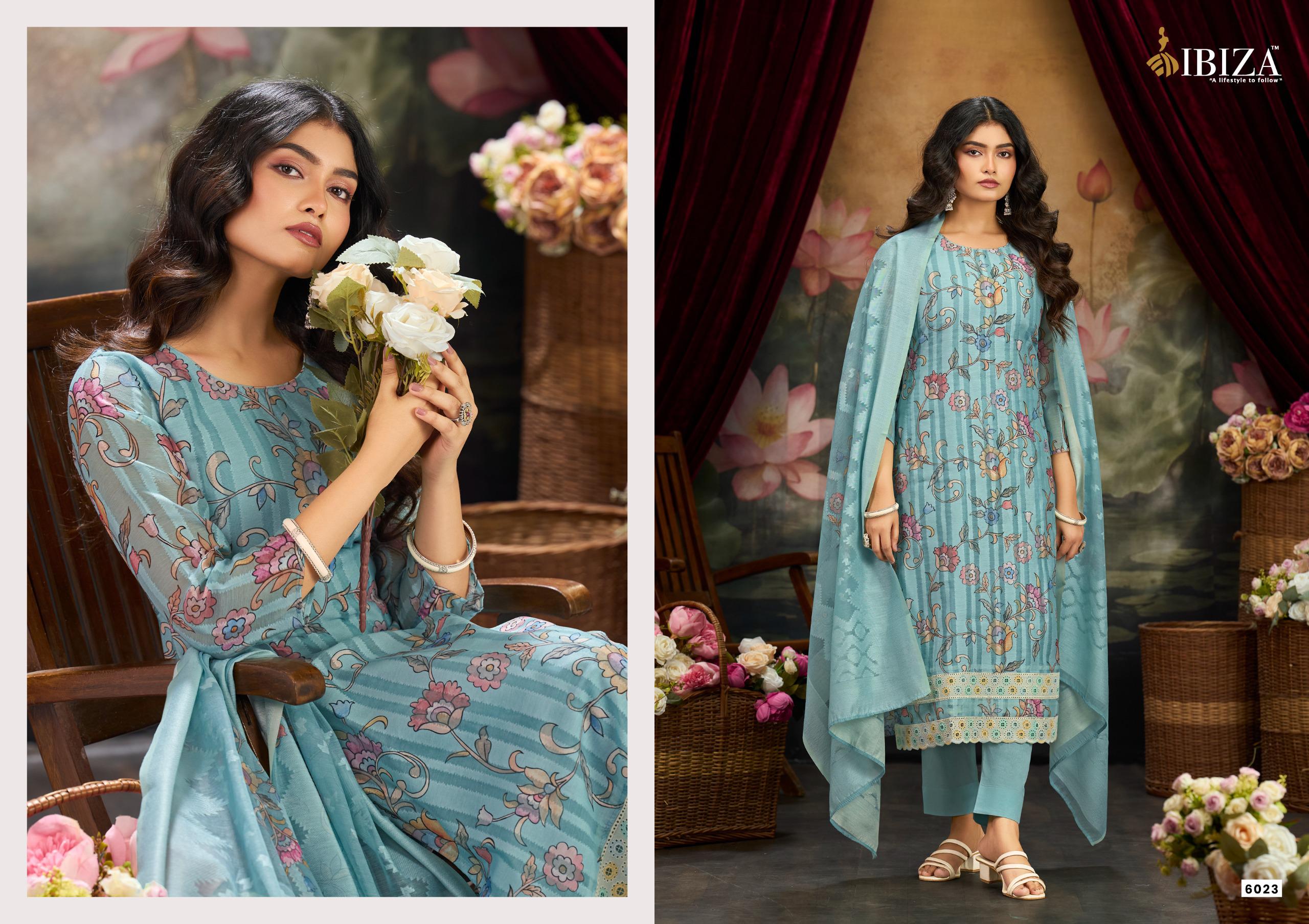 Ibiza Shararat Banarasi Cotton Dress Material