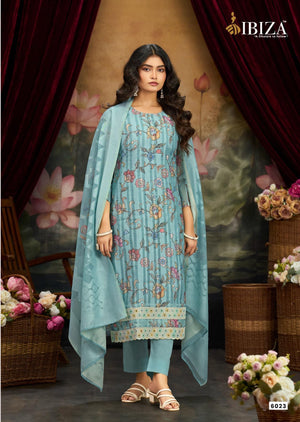 Ibiza Shararat Banarasi Cotton Dress Material