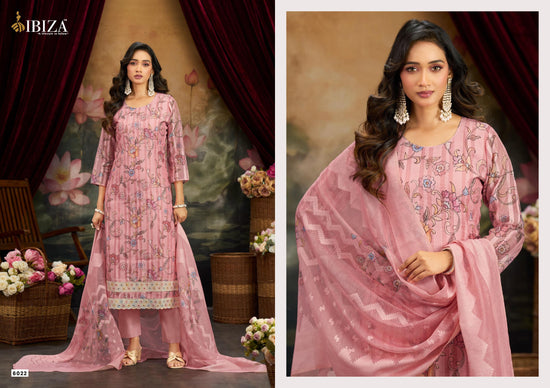 Ibiza Shararat Banarasi Cotton Dress Material