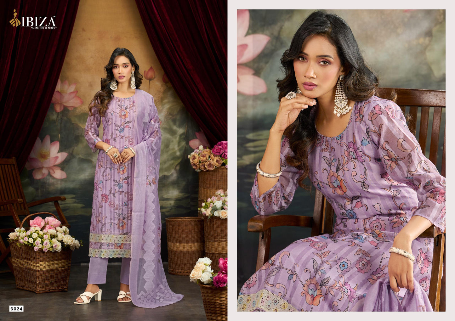 Ibiza Shararat Banarasi Cotton Dress Material