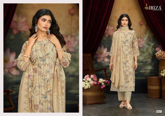 Ibiza Shararat Banarasi Cotton Dress Material